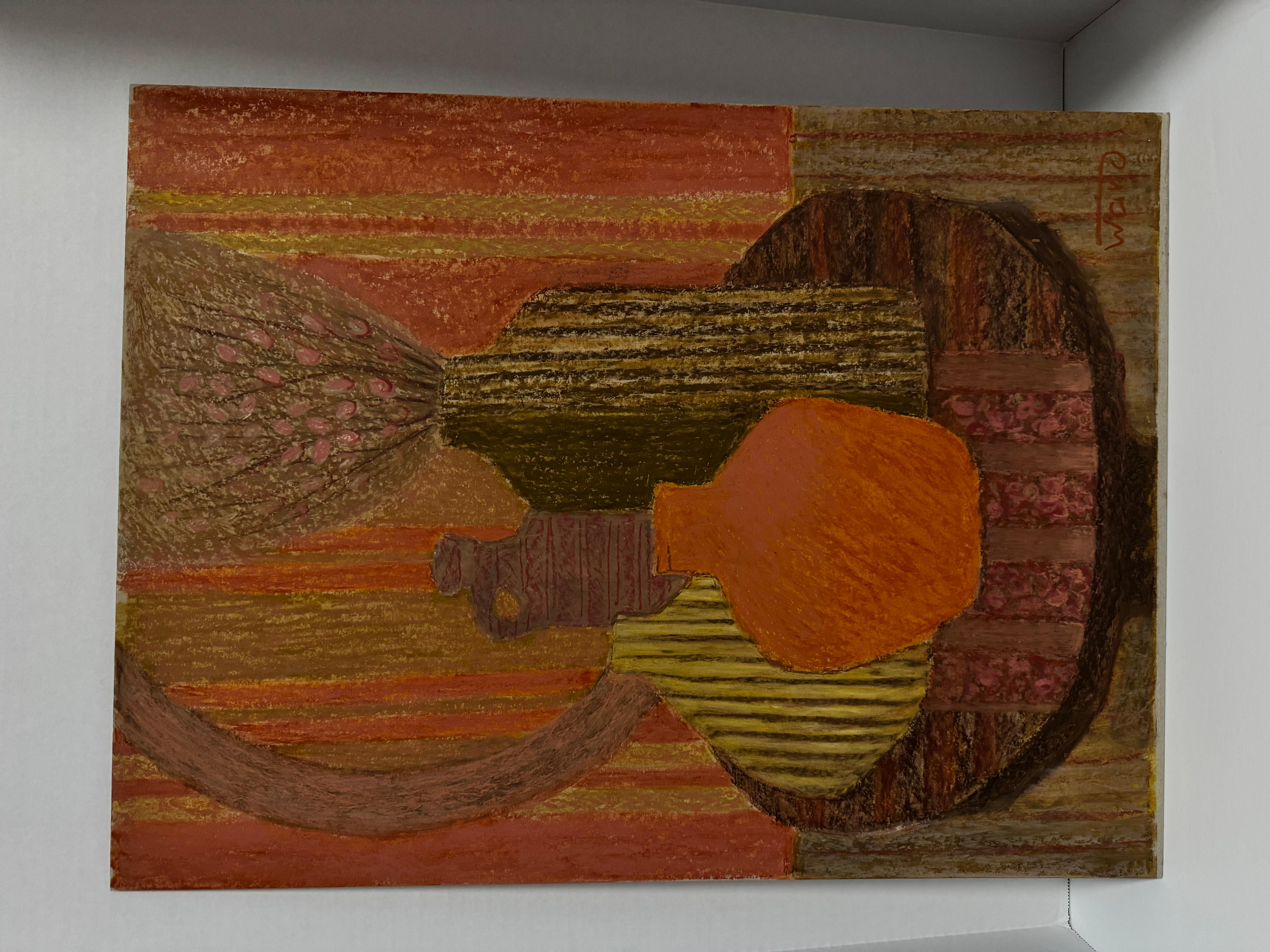Red composition, still life with bottles, 2024 For Sale 2