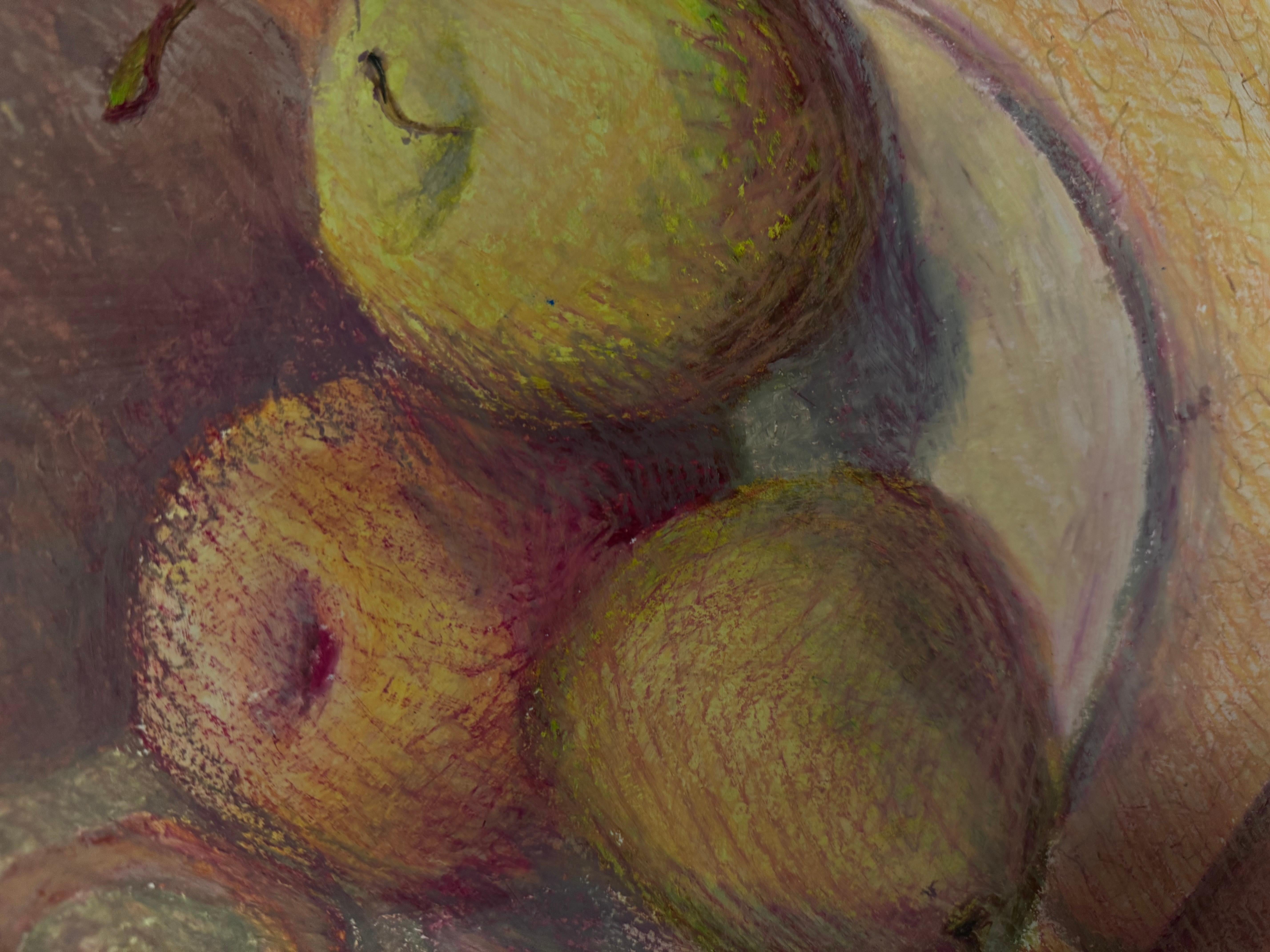 Nature morte aux fruits, taille moyenne. - Beige Still-Life Painting par Anait Vardanyan