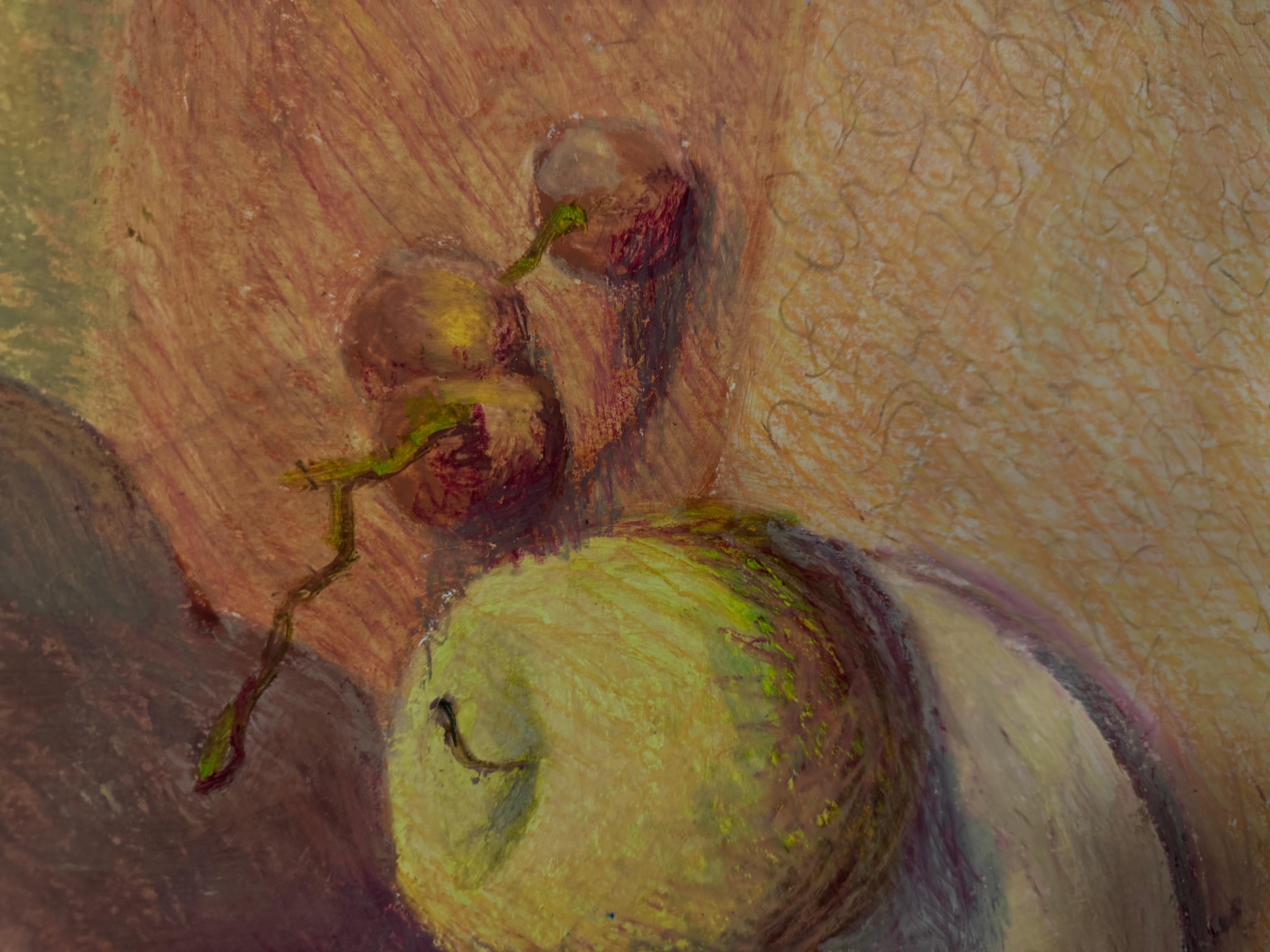 Nature morte aux fruits est peinte dans le style de l'impressionnisme moderne, le matériau de la peinture est le pastel à l'huile sur papier de taille moyenne.

La galerie garantit l'unicité et la haute qualité de cette œuvre d'art, confirmée par un