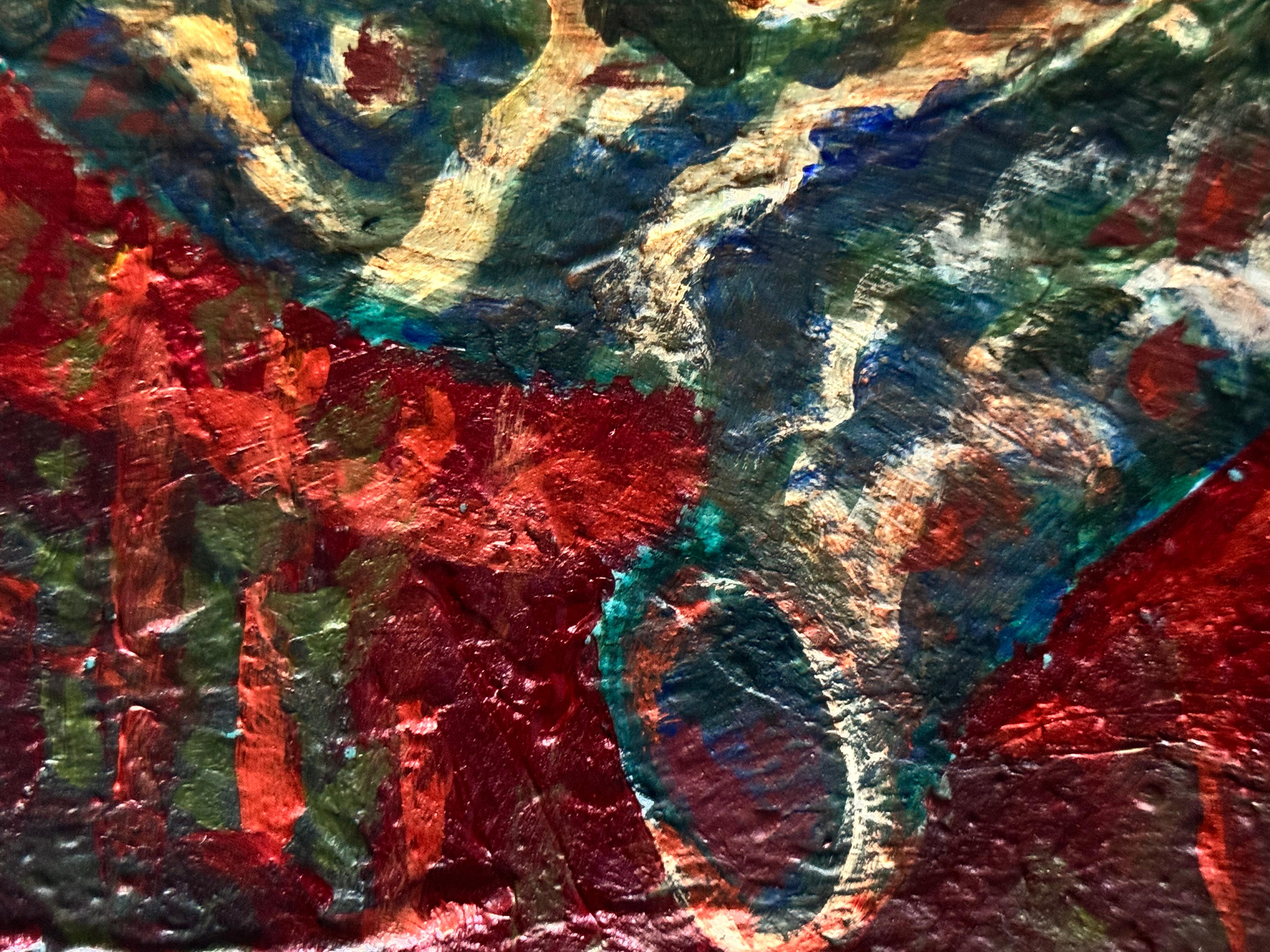 Théière ouzbèke. Nature morte, fruits, verticale, acrylique - Contemporain Painting par Anait Vardanyan