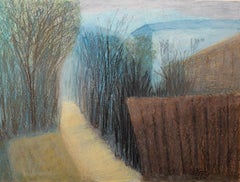 Winter in Savannah, Ga. Oil pastel, horizontal