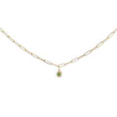 AnaKatarina 18k Gold and Tsavorite Garnet Necklace