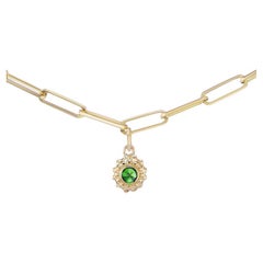 AnaKatarina 18k Gold and Tsavorite Garnet Necklace