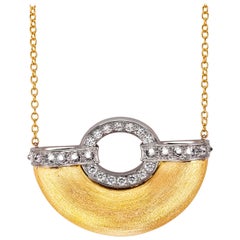 AnaKatarina 18k Yellow Gold, Palladium, Diamonds 'Girl From Ipanema' Necklace