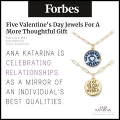 AnaKatarina 'Agape' Love Token Hand Carved Agate Cameo in 18 Karat Yellow Gold