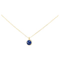Ciondolo "Aria" di AnaKatarina Elements in oro 18 carati, lapis cileno e diamanti