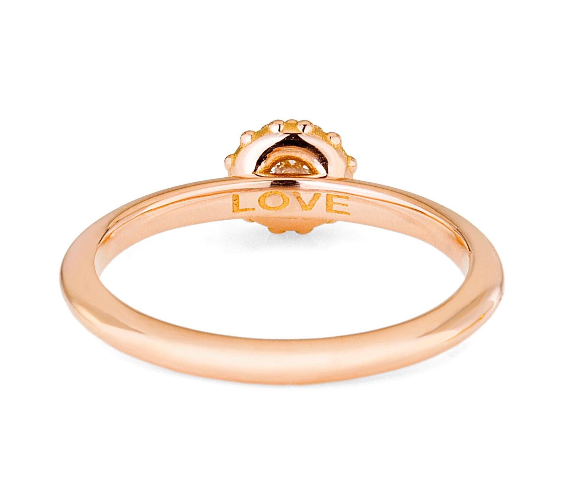 For Sale:  AnaKatarina Rose Gold and Diamond 'Evolution' Stacking Ring 3