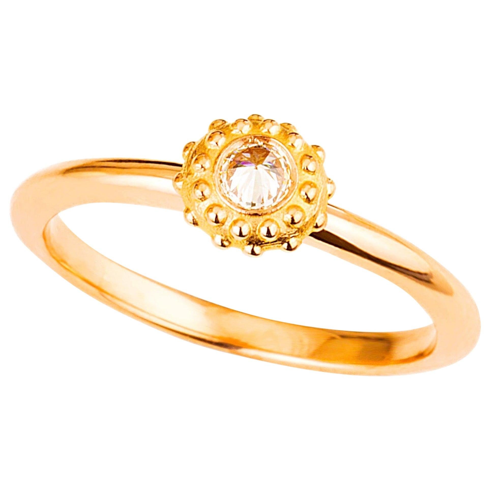 For Sale:  AnaKatarina Rose Gold and Diamond 'Evolution' Stacking Ring