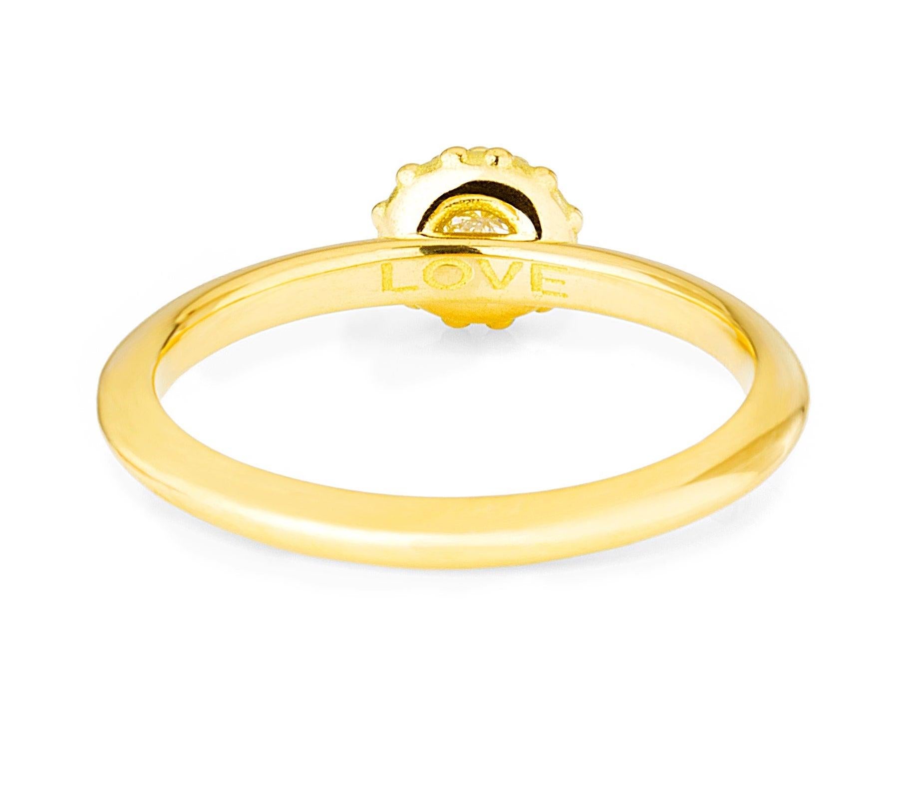 For Sale:  AnaKatarina Yellow Gold and Diamond 'Evolution' Stacking Ring 3