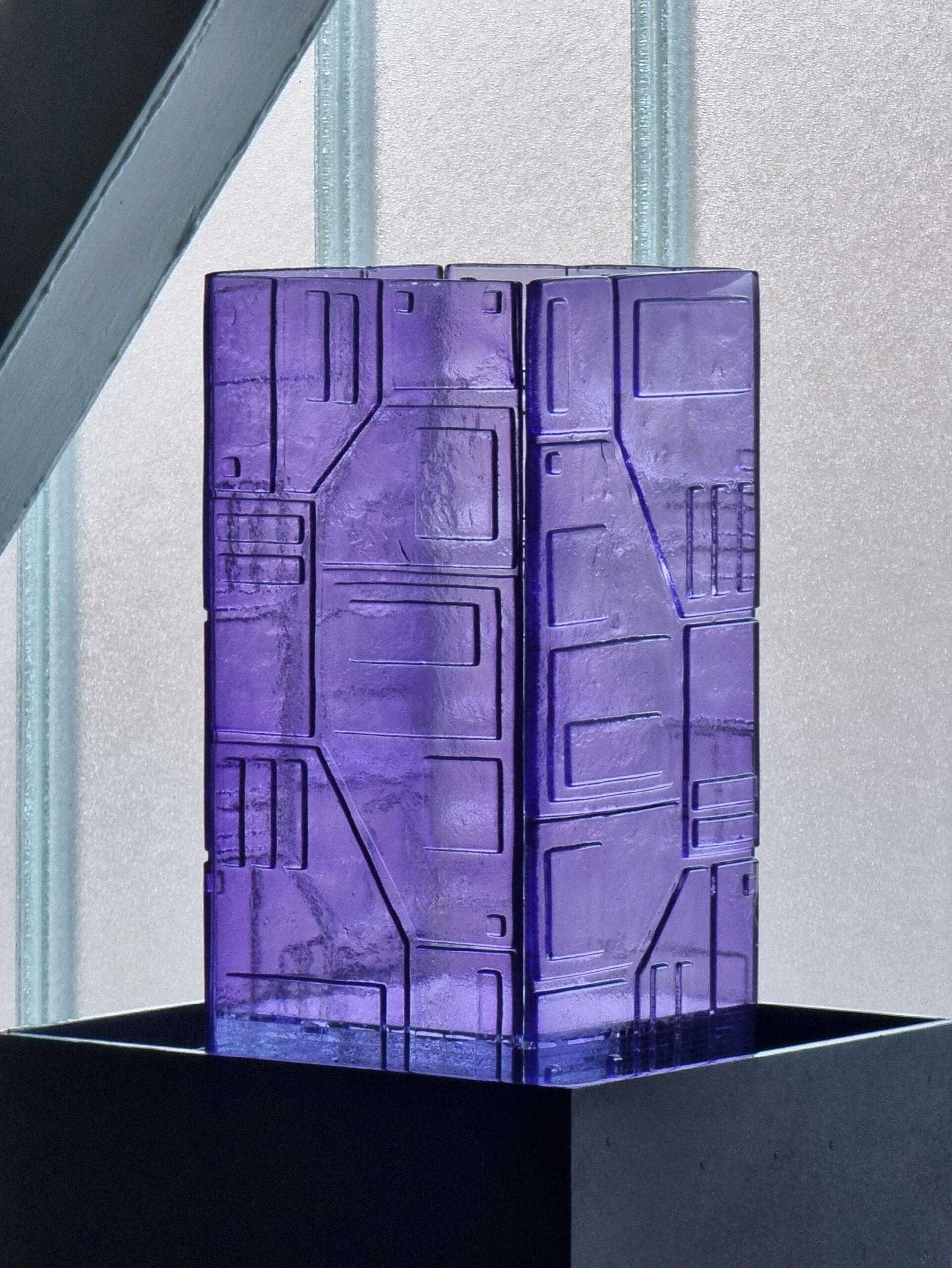 Post-Modern Analogic Sci-Fi Violet Vase by Mut Design For Sale