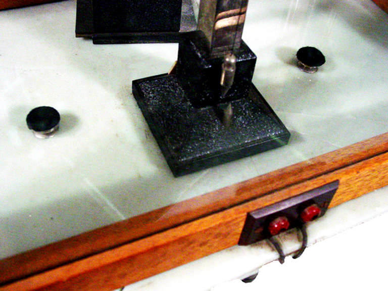 American Analytical Beam Balance Scientific Scale in Glass Case For Sale