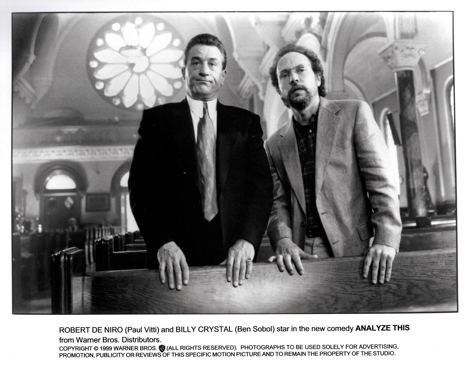 Papier Analyze This 1999 Publicity Film Movie Press Still Framed en vente