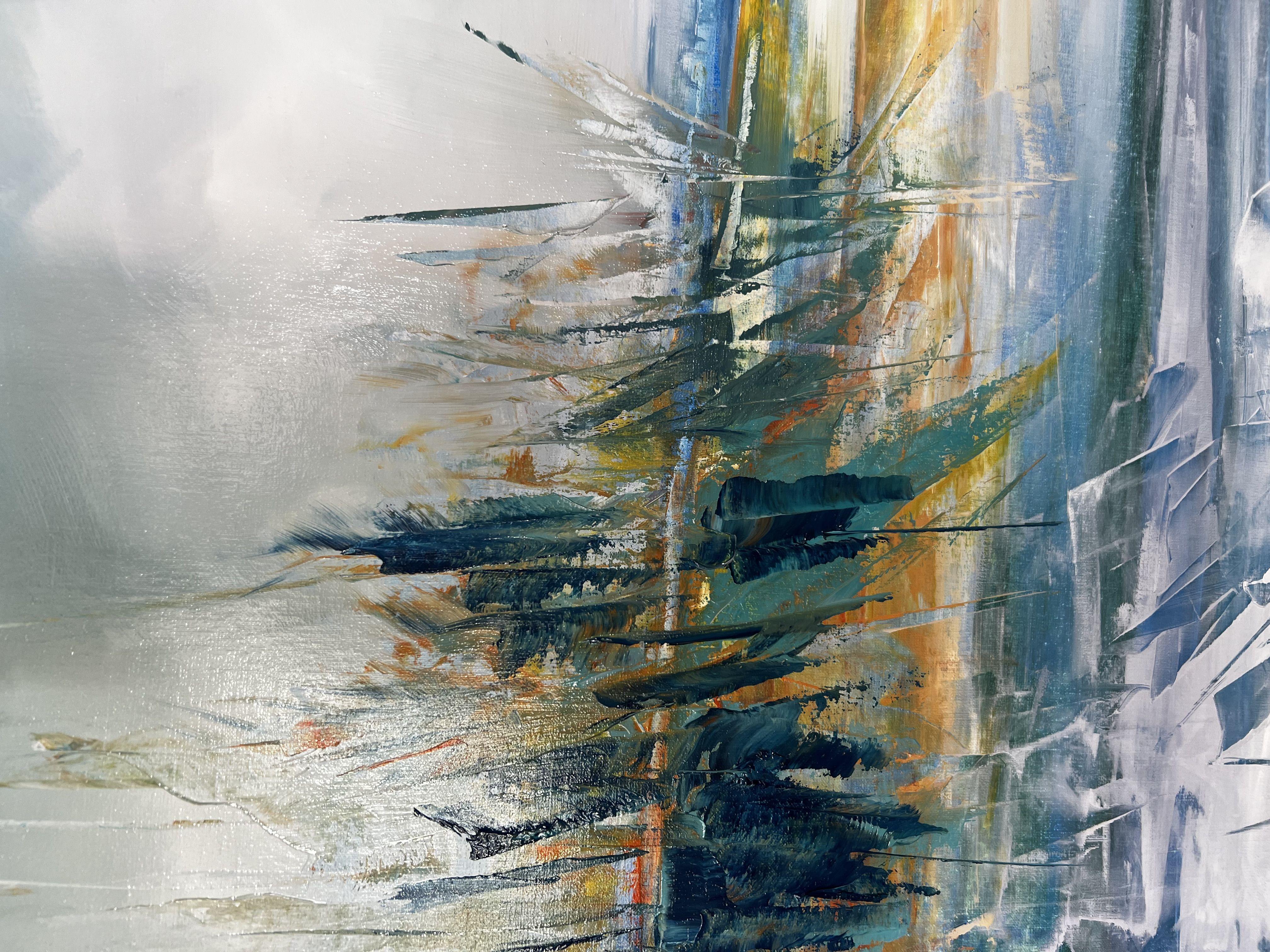Nuovo giorno luminoso, Pittura, Olio su tela - Painting Espressionista di Anamaria Cepoi