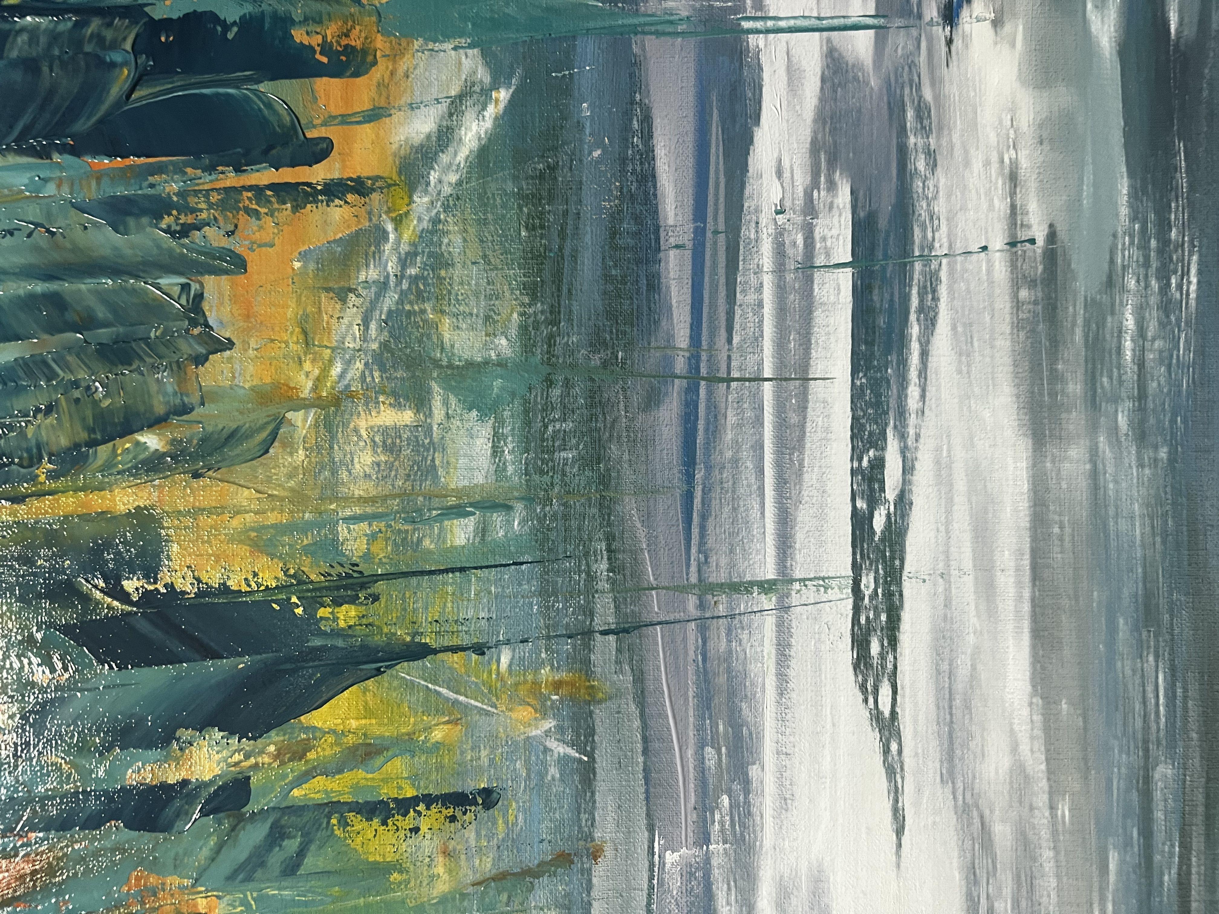 Nuovo giorno luminoso, Pittura, Olio su tela in vendita 1