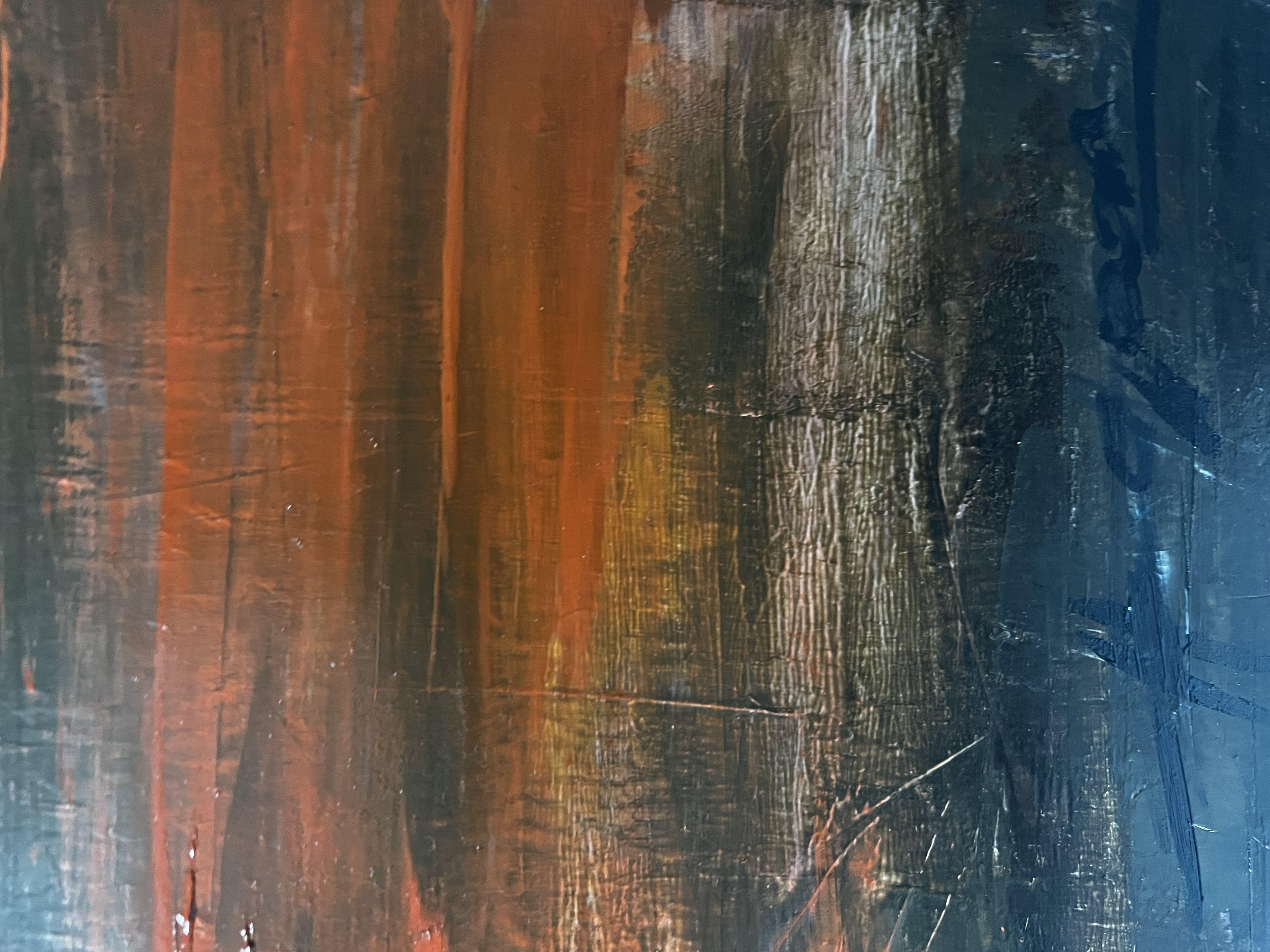 Il mio cielo al tramonto, Pittura, Olio su tela - Painting Altro stile artistico di Anamaria Cepoi