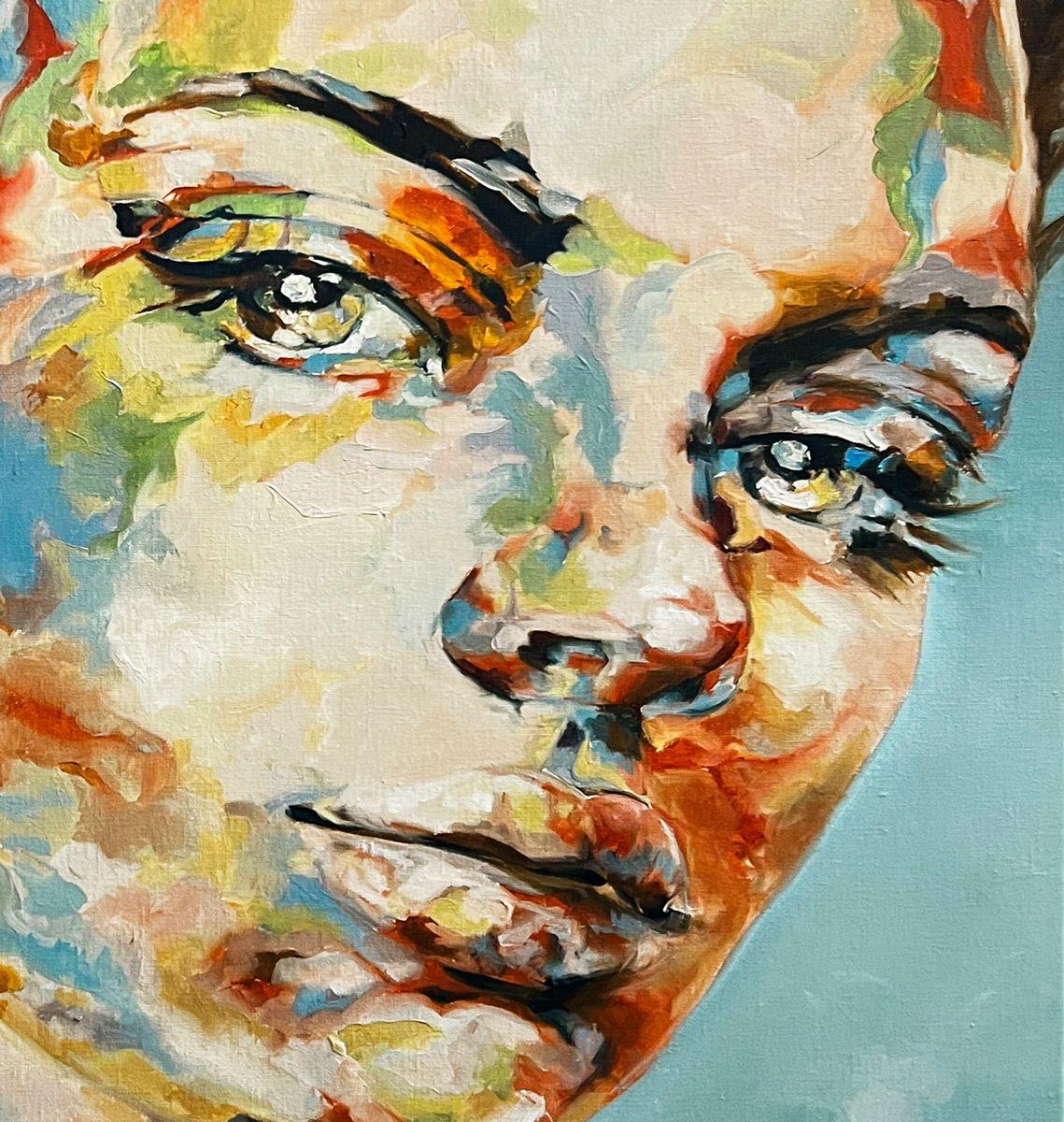 Nicolle, Pittura, Olio su tela - Painting Contemporaneo di Anamaria Cepoi