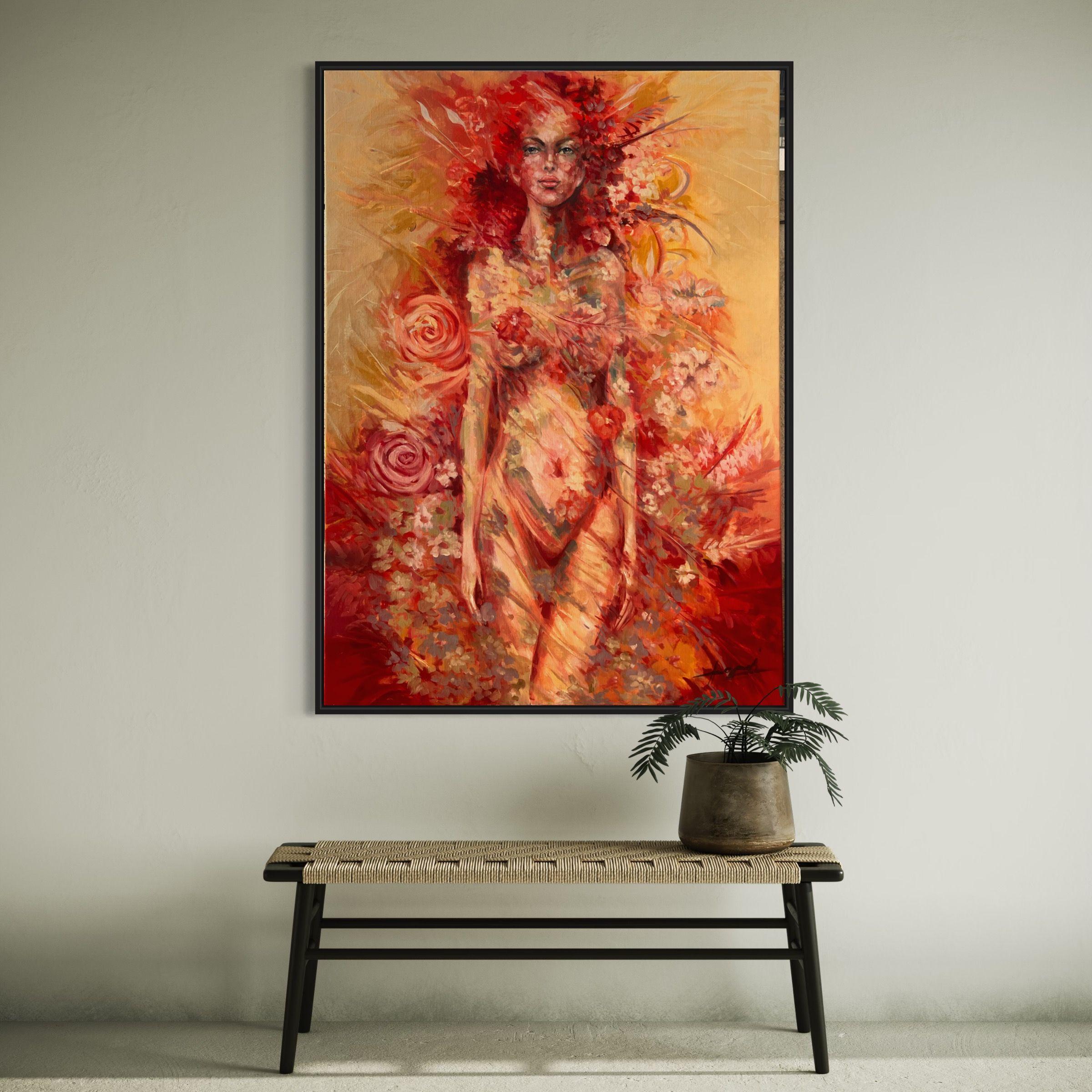 Ode an Mother Nature, Gemälde, Öl auf Leinwand im Angebot 1