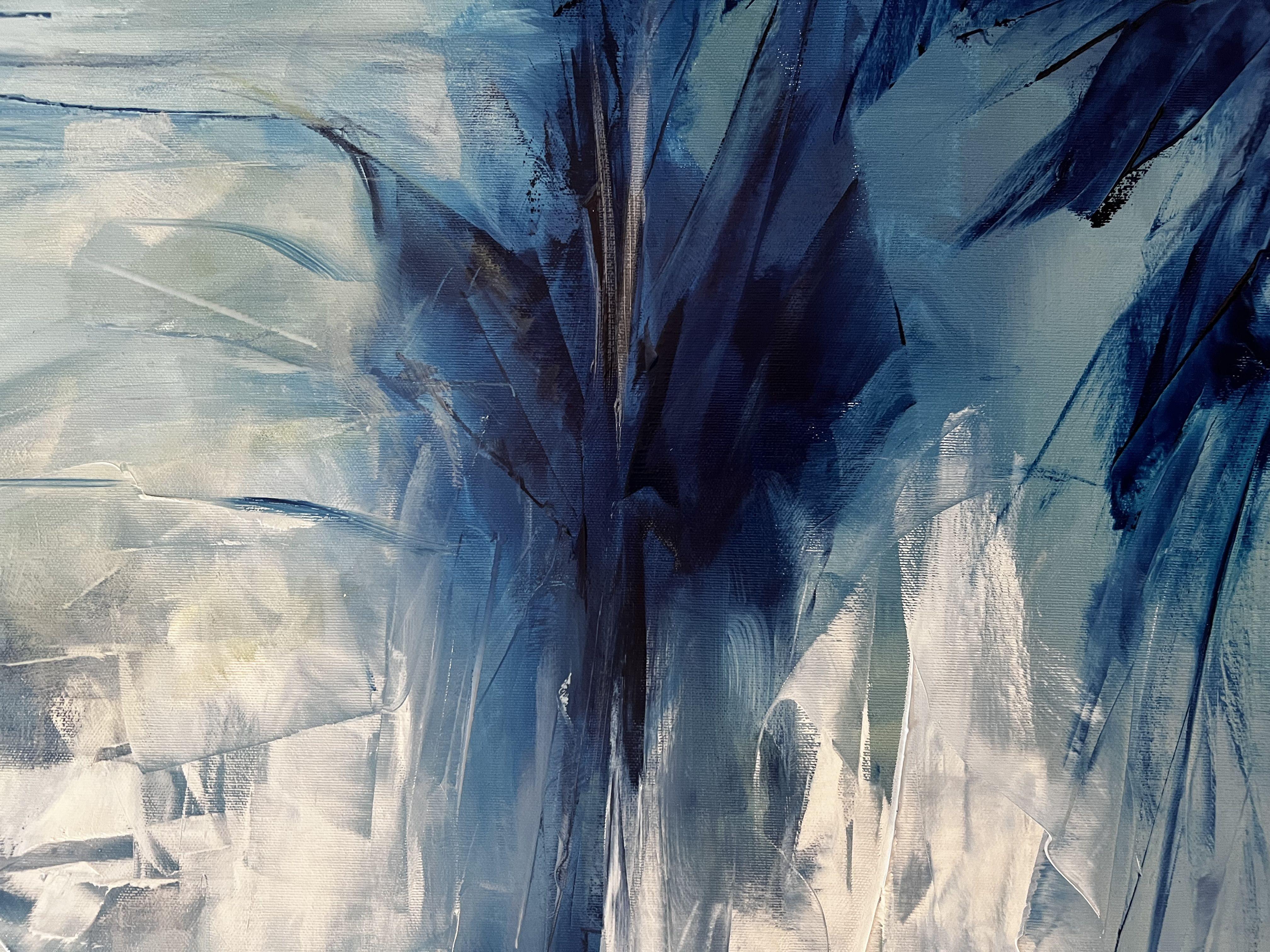 journées d'hiver ensoleillées, peinture, huile sur toile en vente 1