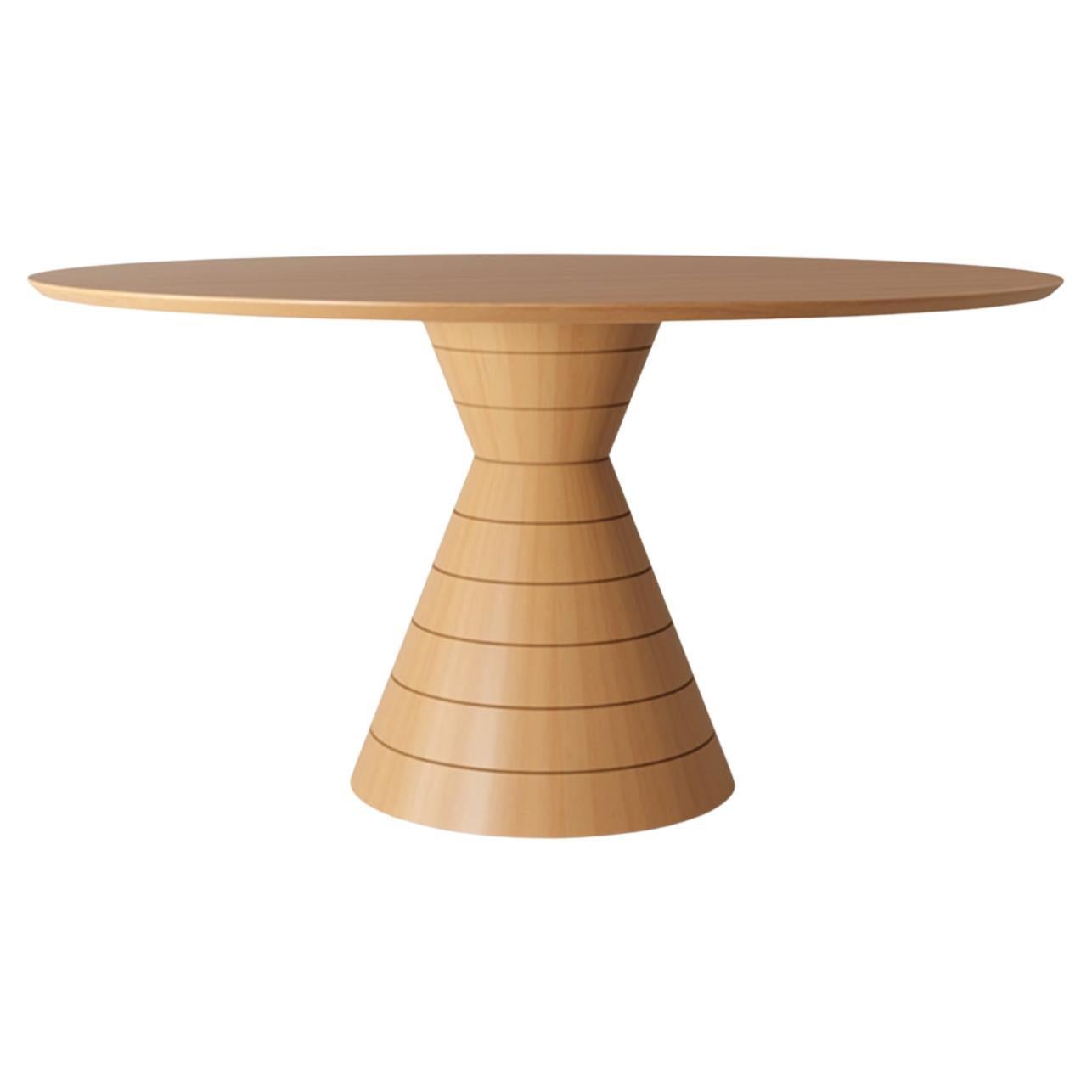 Anambé Brésilien Unique Rare Wood Table à manger ronde