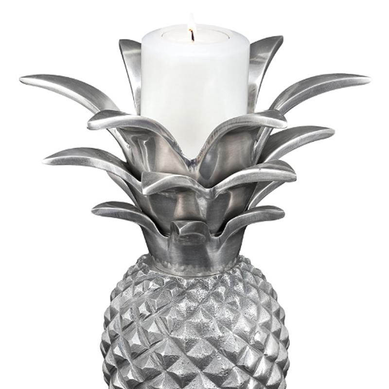 Ananas Candleholder in Black and Gold Finish or Chrome Finish In New Condition In Paris, FR