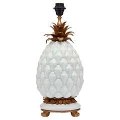 Pied de lampe ANANAS - Blanc cassé