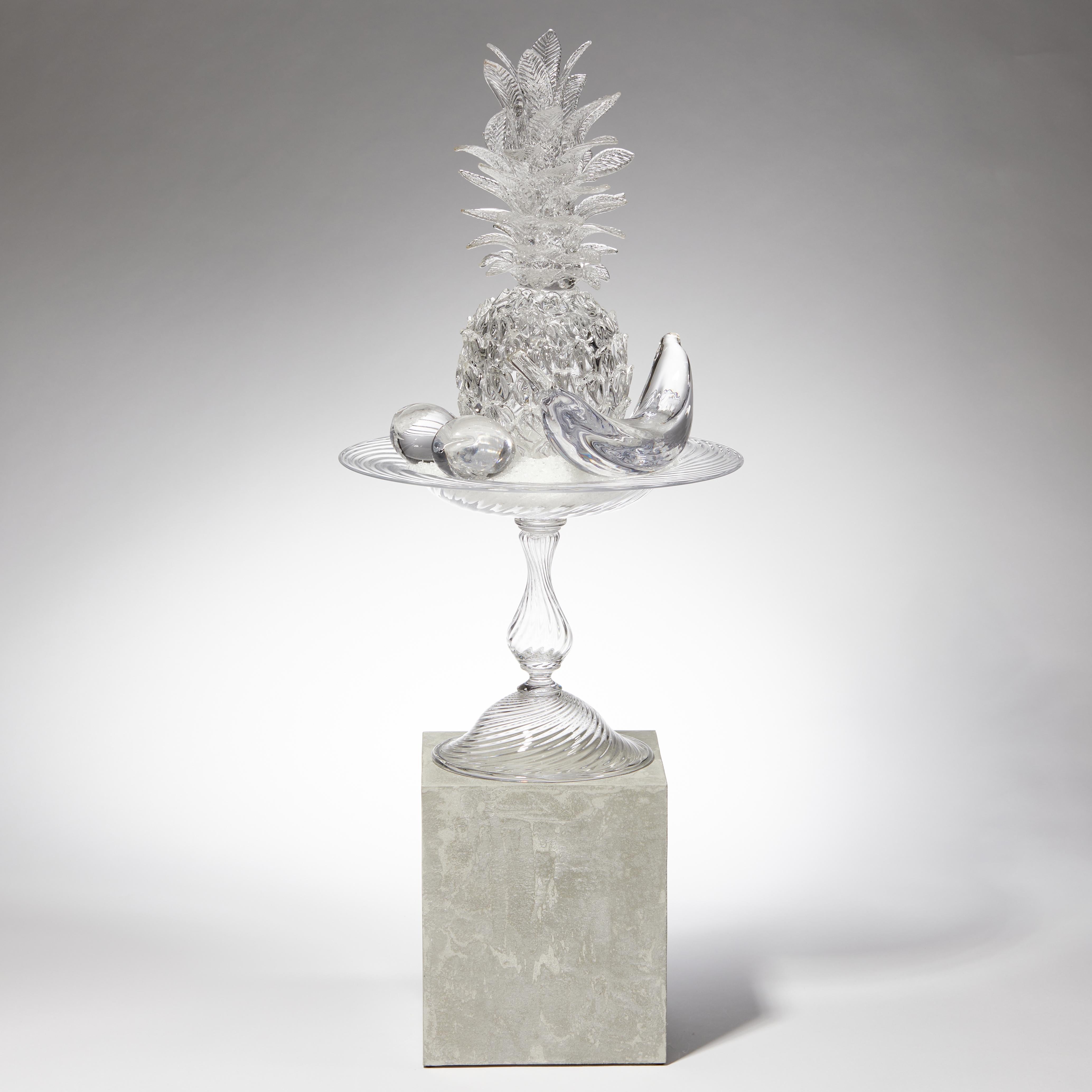 Organique AnanasMusaPrunus, une installation d'art de natures mortes en verre par Elliot Walker en vente