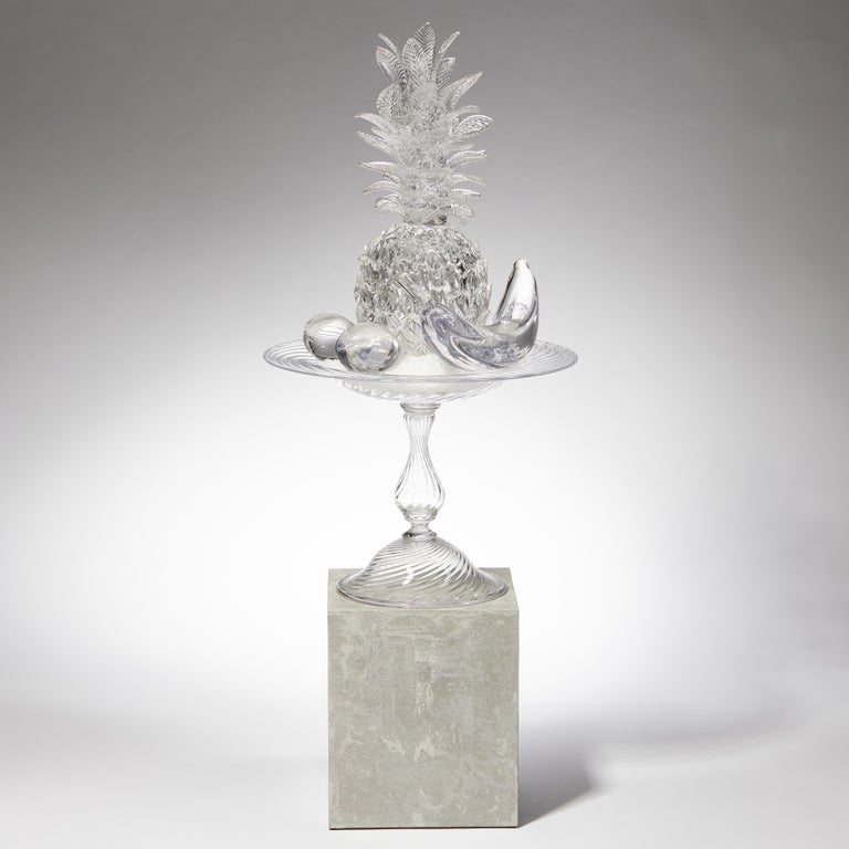 Organic Modern AnanasMusaPrunus, a Glass Still Life Installation Art Work by Elliot Walker For Sale