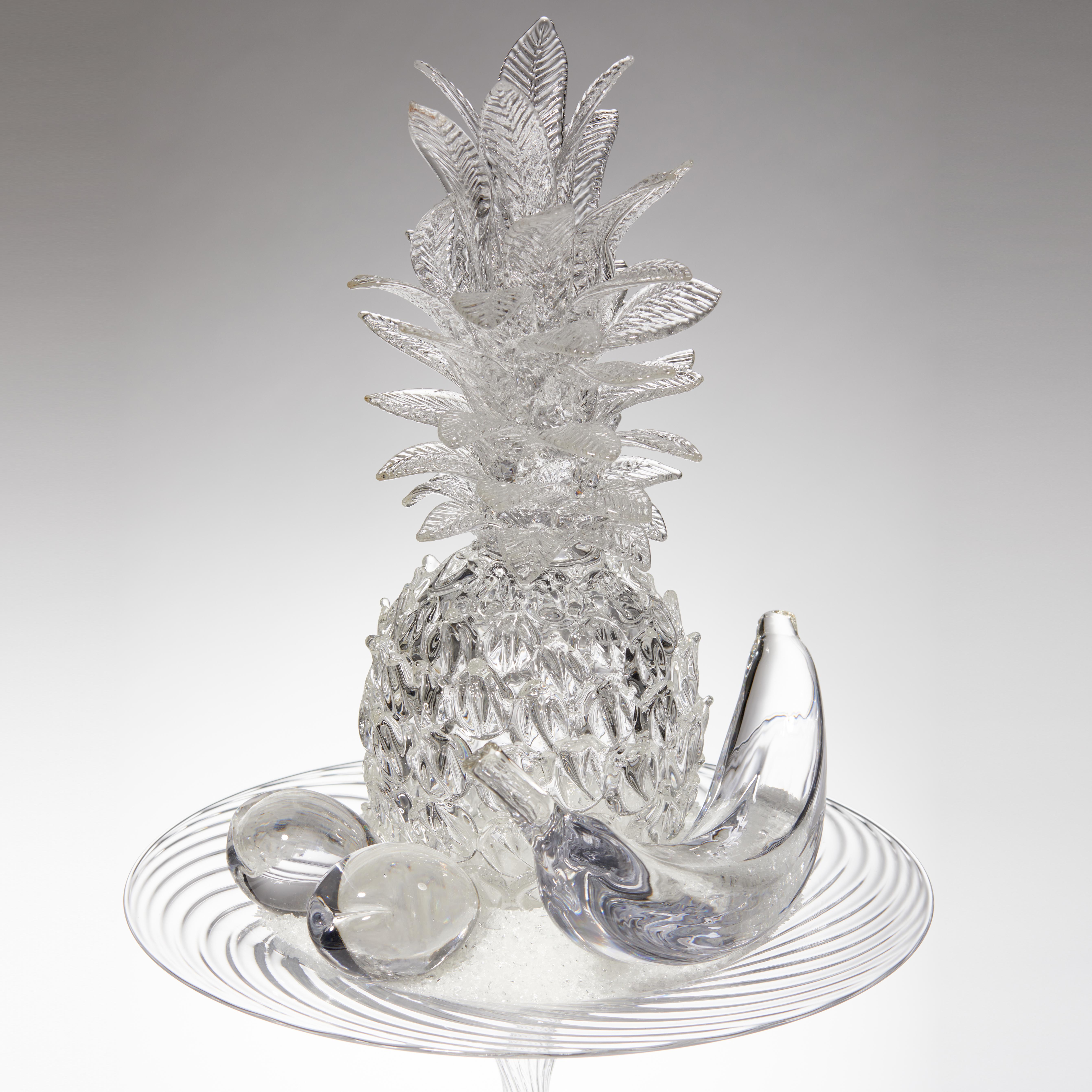 Organic Modern AnanasMusaPrunus, a Glass Still Life Installation Art Work by Elliot Walker For Sale