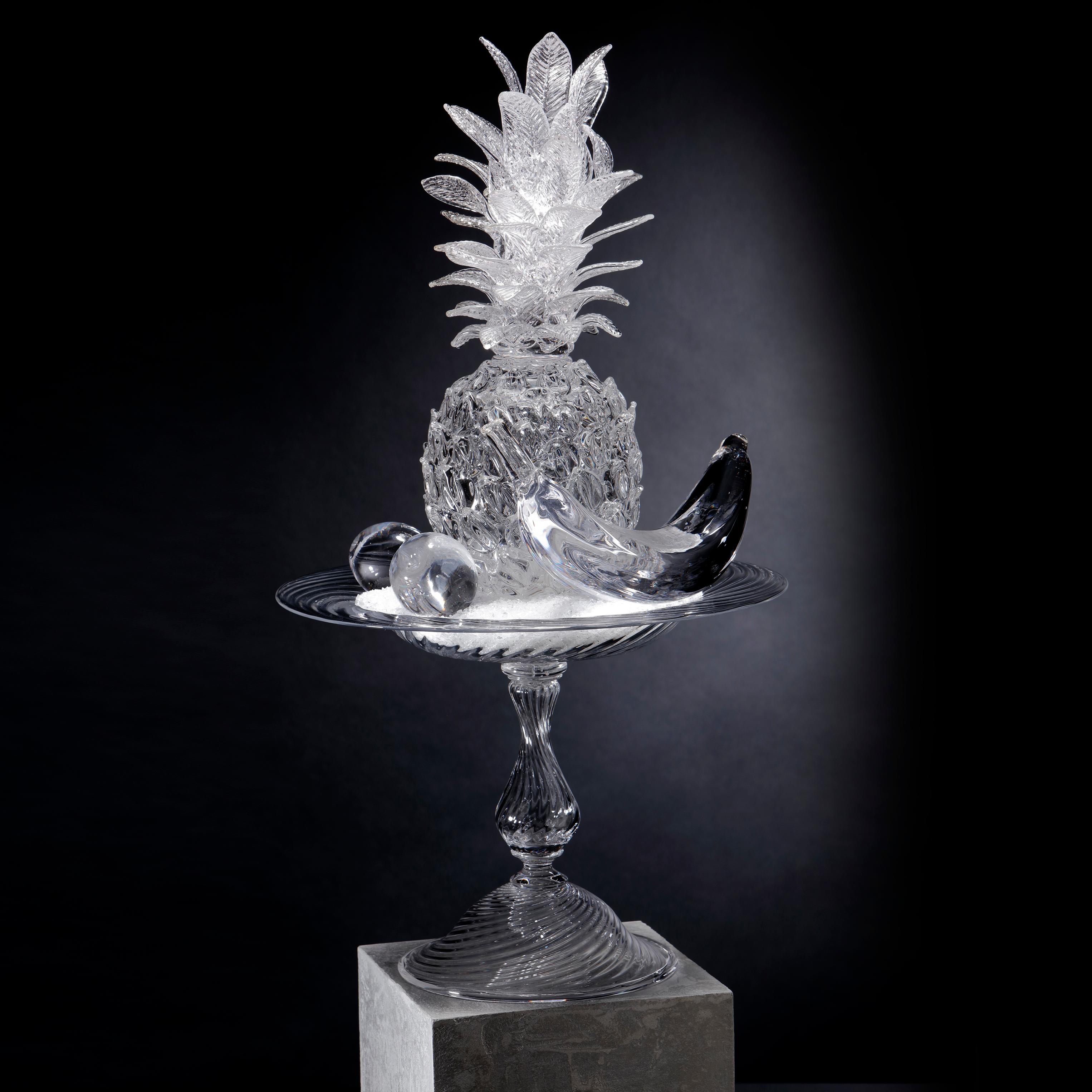 Contemporary AnanasMusaPrunus, a Glass Still Life Installation Art Work by Elliot Walker For Sale