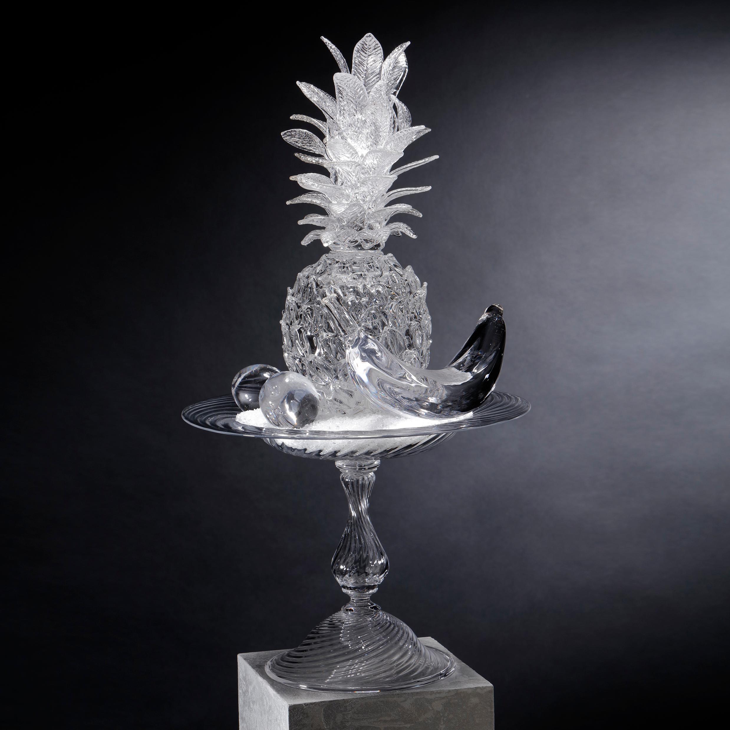 AnanasMusaPrunus, une installation d'art de natures mortes en verre par Elliot Walker en vente 2