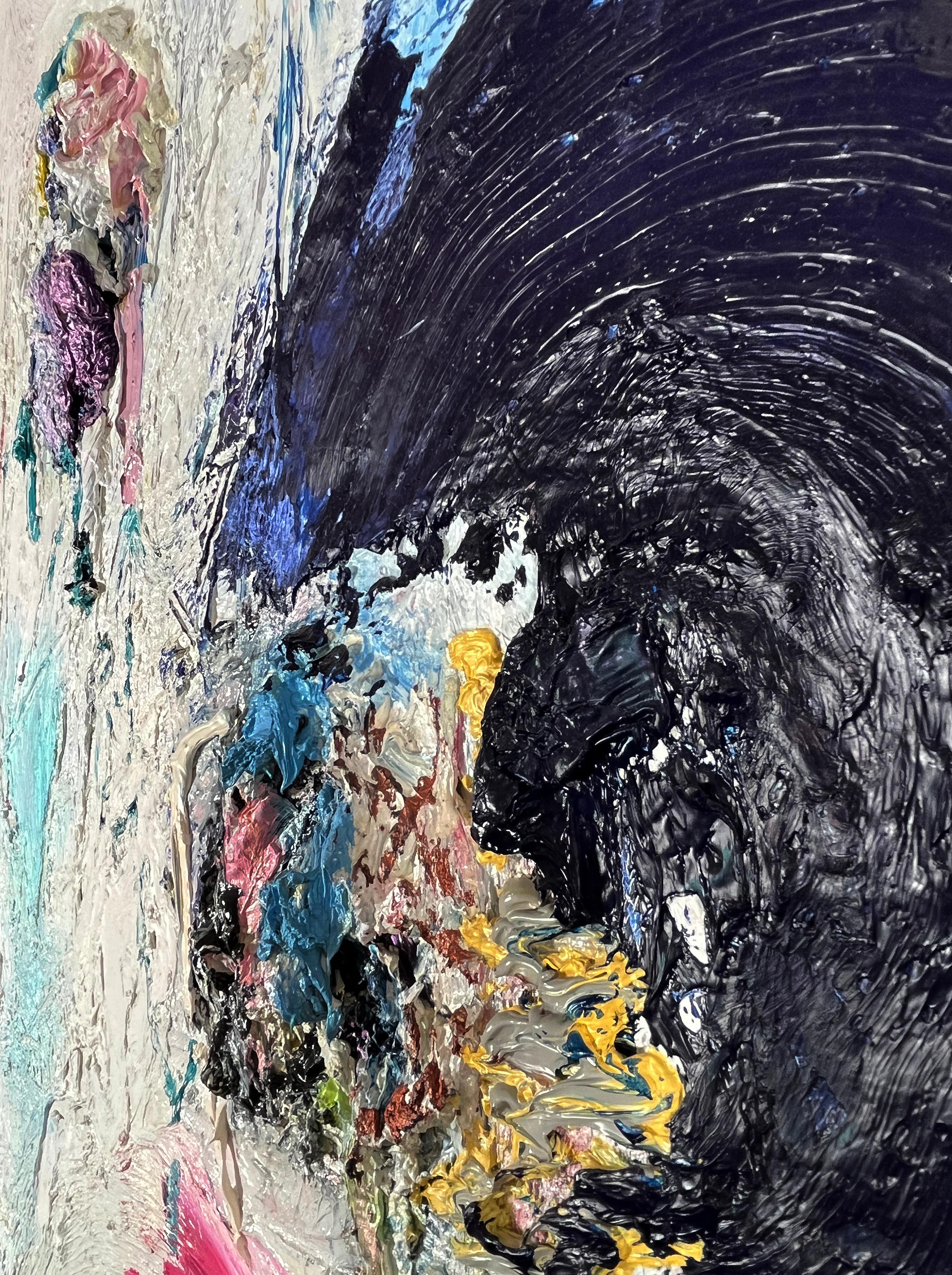 Trinidadian-Canadian artist Anand Jaggernauth creates complex, textural abstracts in oil on panel. His large, vibrant and serene abstracts are known for their depth, fluidity & movement. Anand’s process starts from his scientific background in