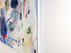 Imagination In Progress 60" x 70" framed textural abstract