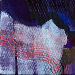 "Jardines Colgantes de Babylon 6" acrílico firmado abstracto oscuro profundo críptico meloso