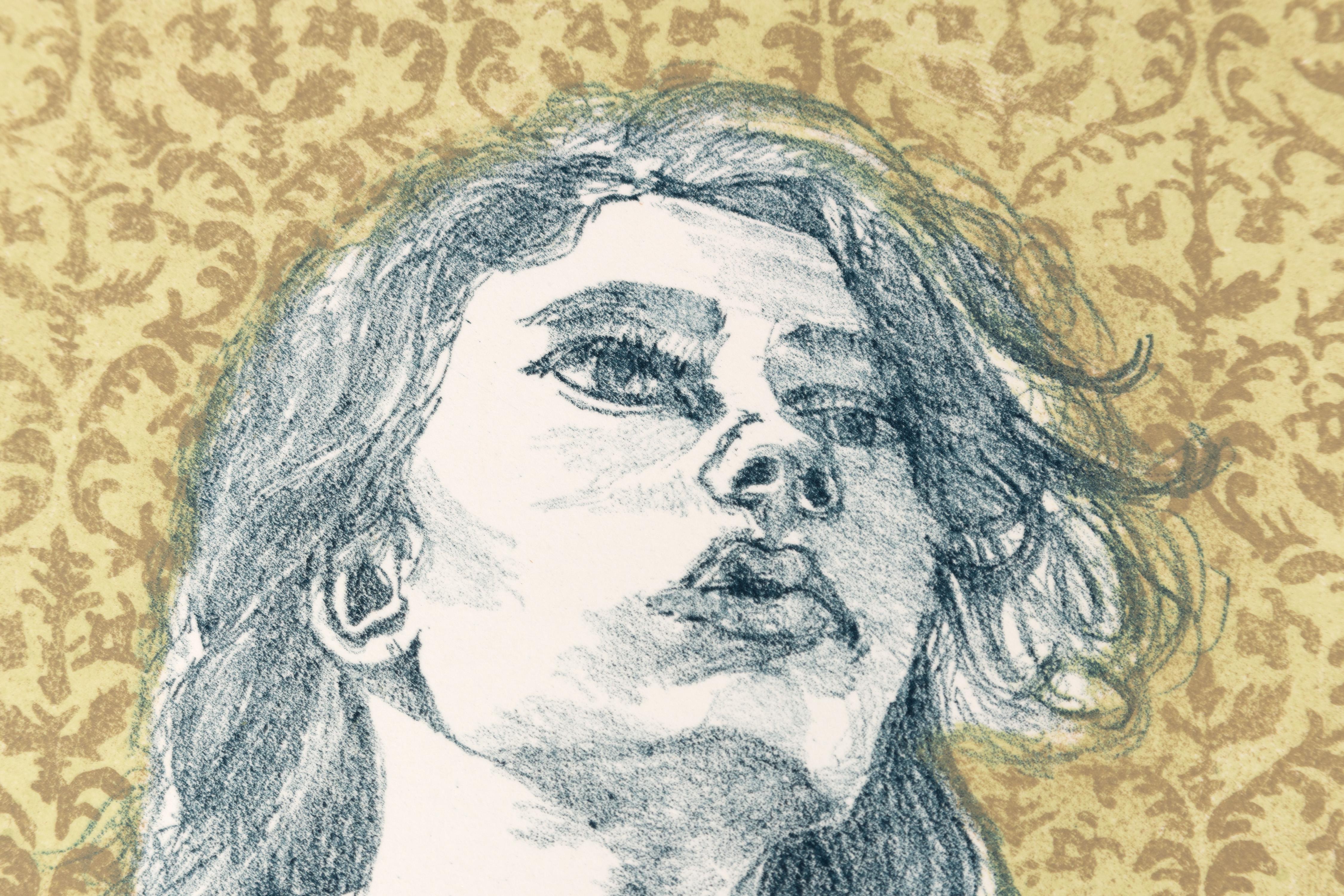Sin título - Figurative Print Beige de Ananda Kesler