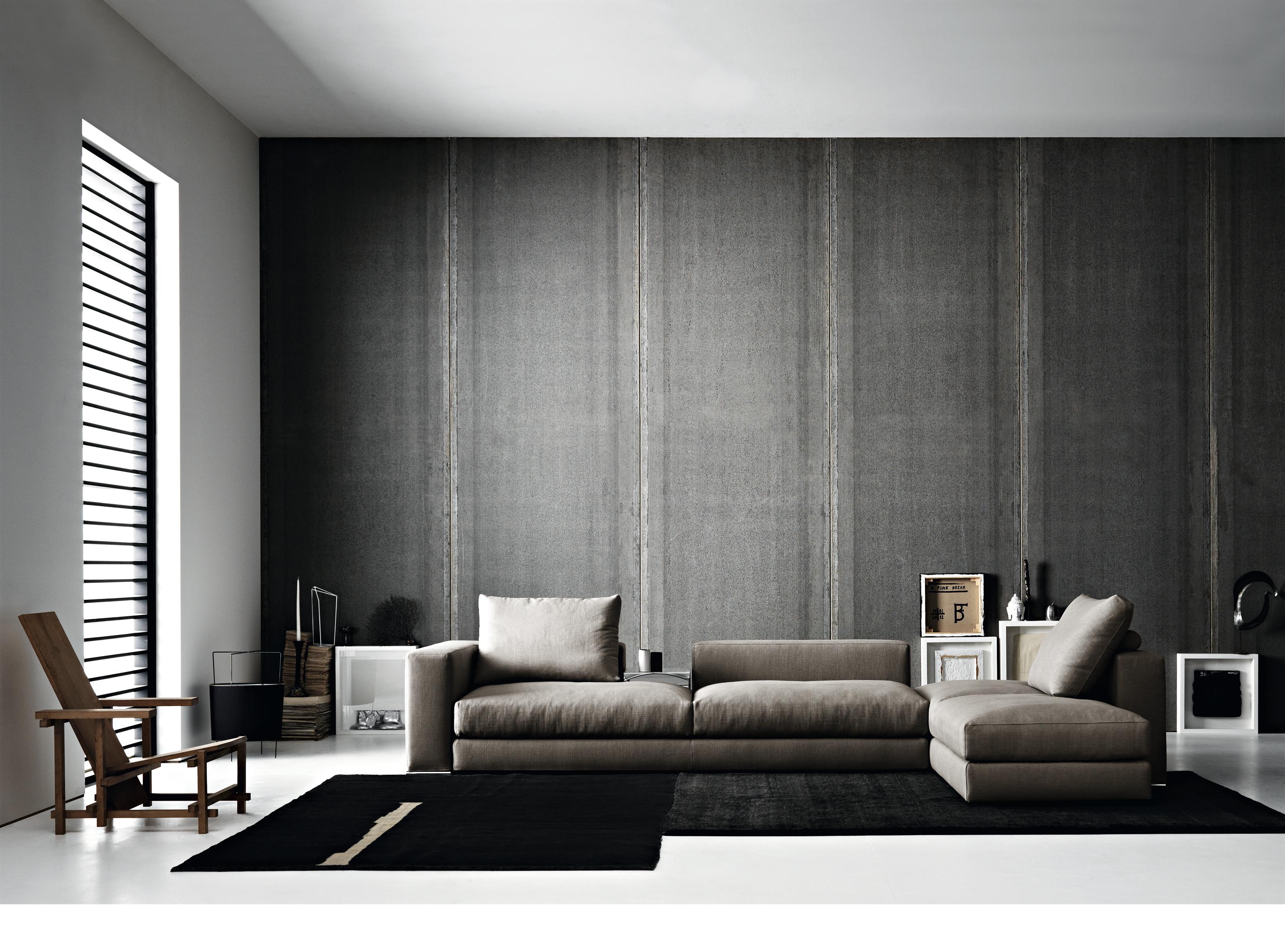 Ananta Class 15 Large Sofa in Lusso Upholstery and Black Nickel by Sergio Bicego For Sale 3
