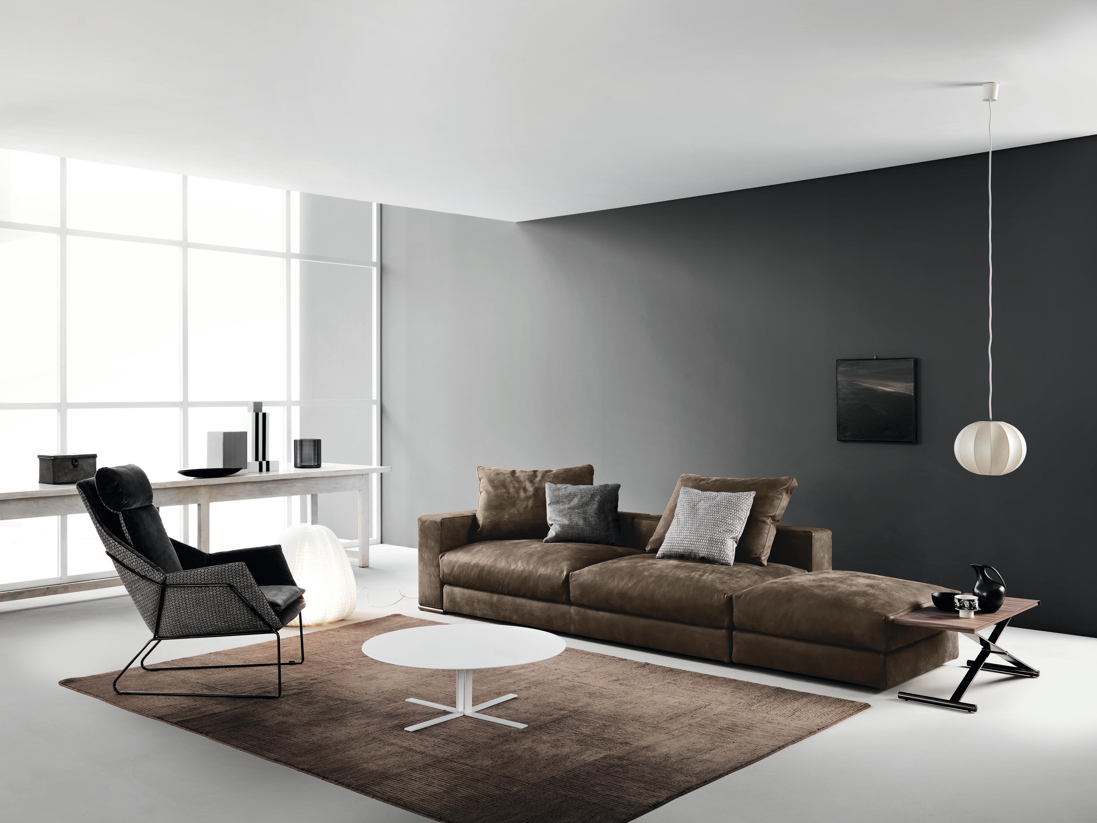 Mittelgroßes Sofa Ananta Class 15 mit Polsterung Lusso und schwarzem Nickel von Sergio Bicego im Angebot 1
