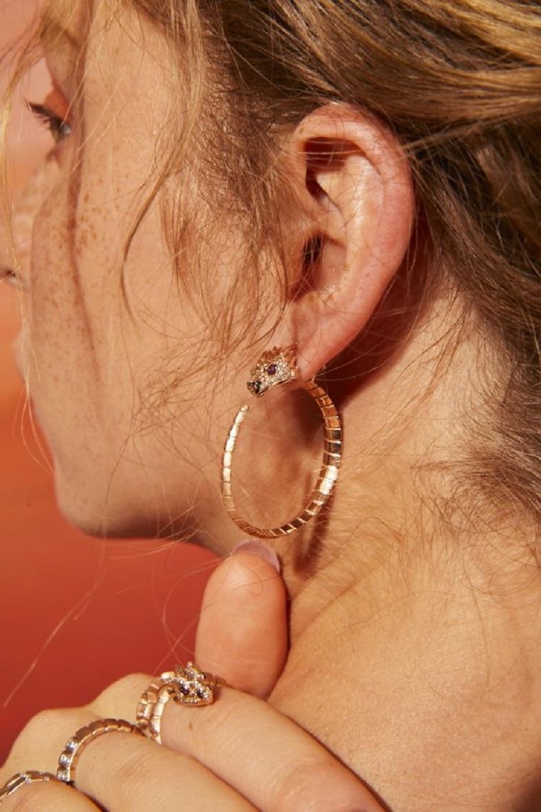 rose gold earring hoops