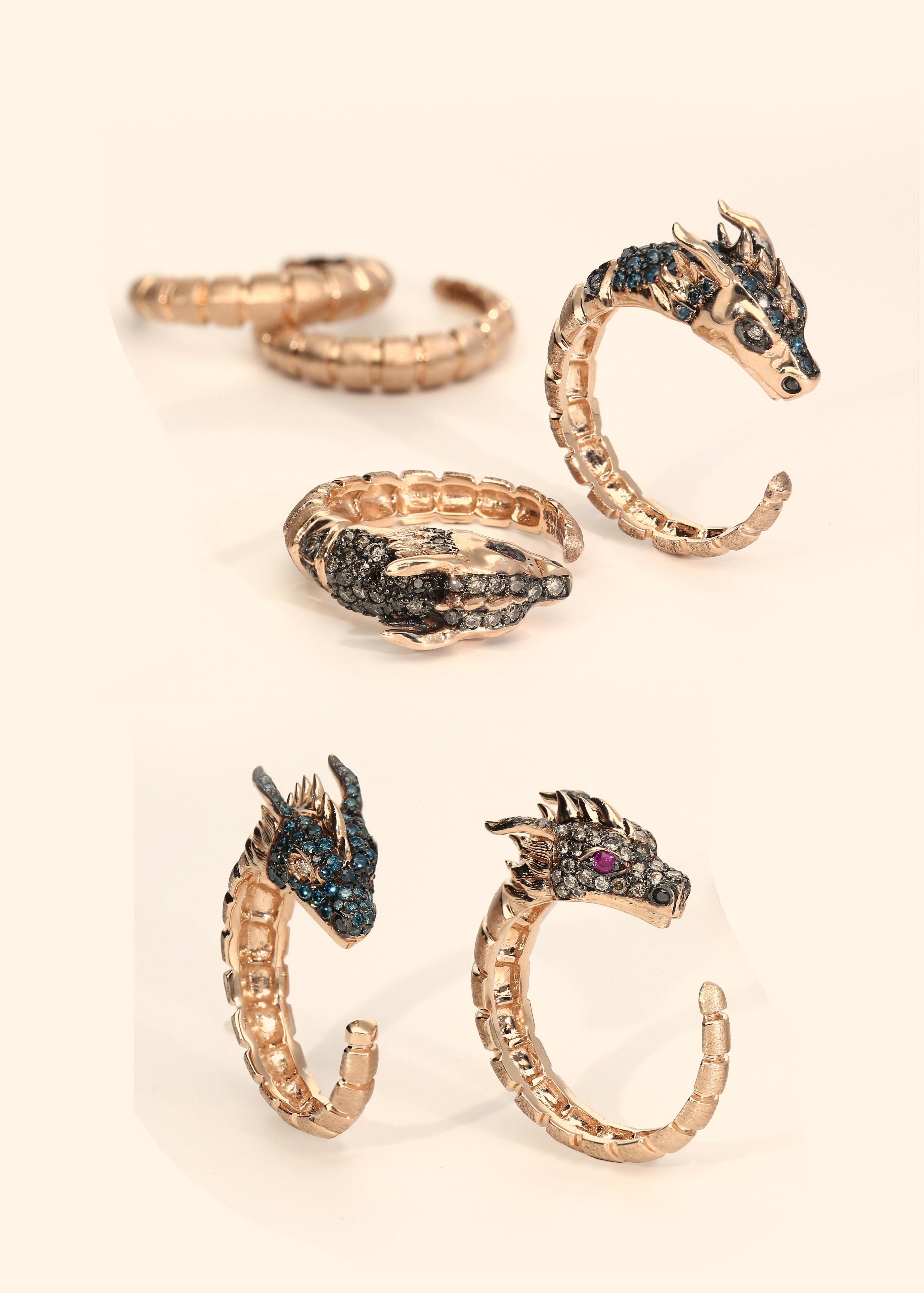 ananta gold dragon necklace
