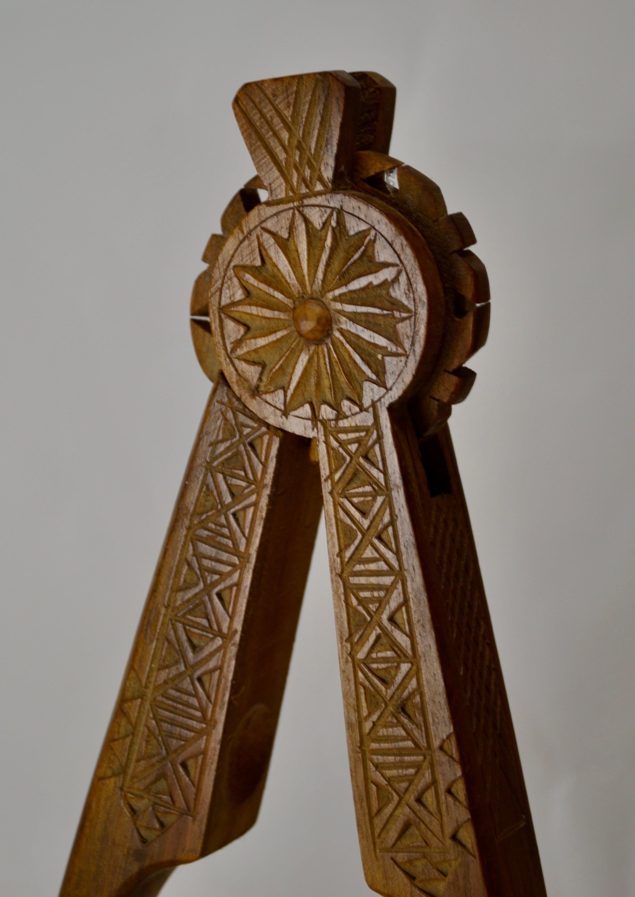 Folk Art An antique wooden nutcracker - France early XXth For Sale