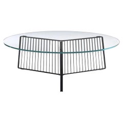Anapo Coffee Table Transparent & Black Glass D108 By Driade
