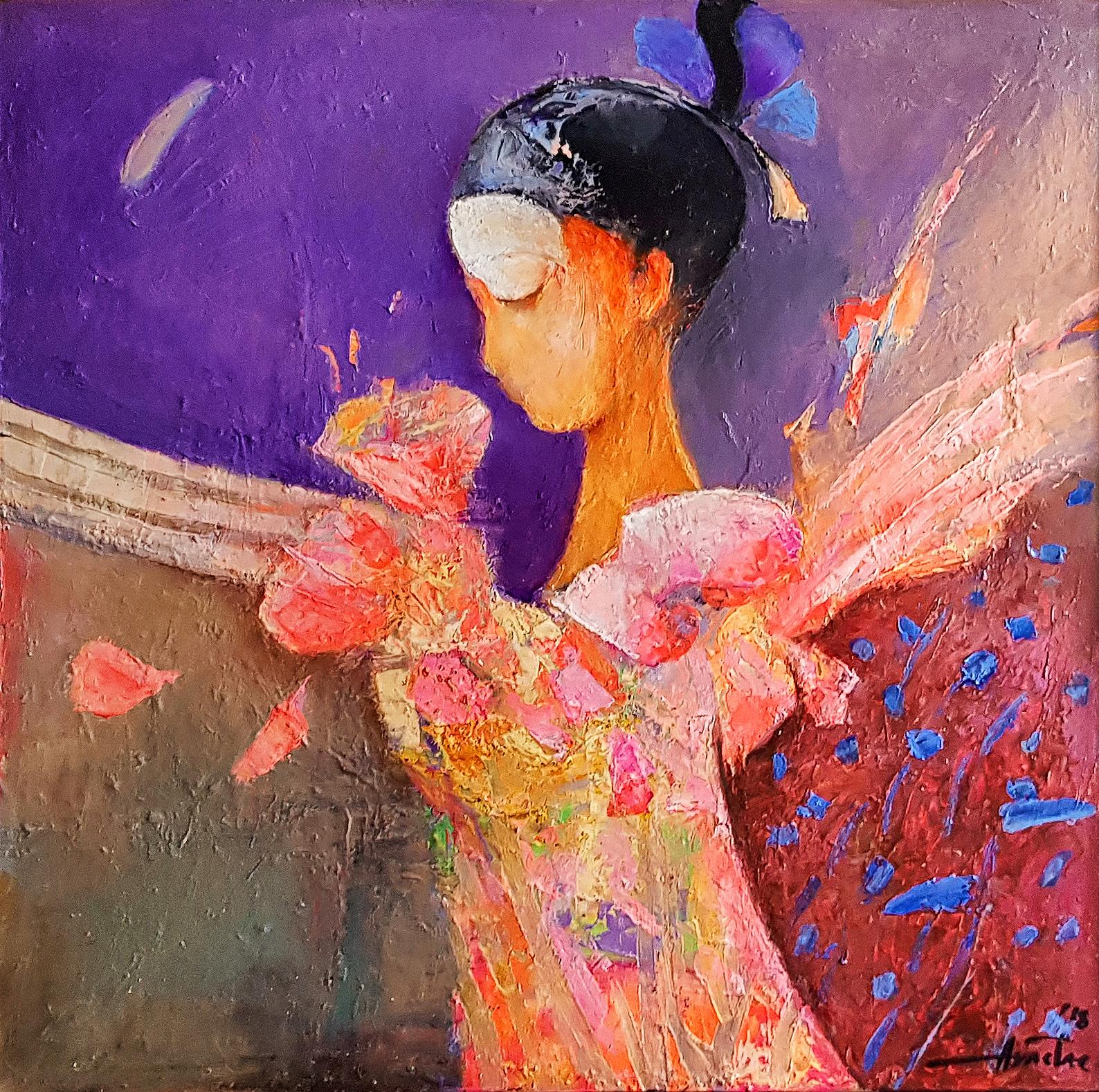 Anastas Kamburov Portrait Painting - Flowers