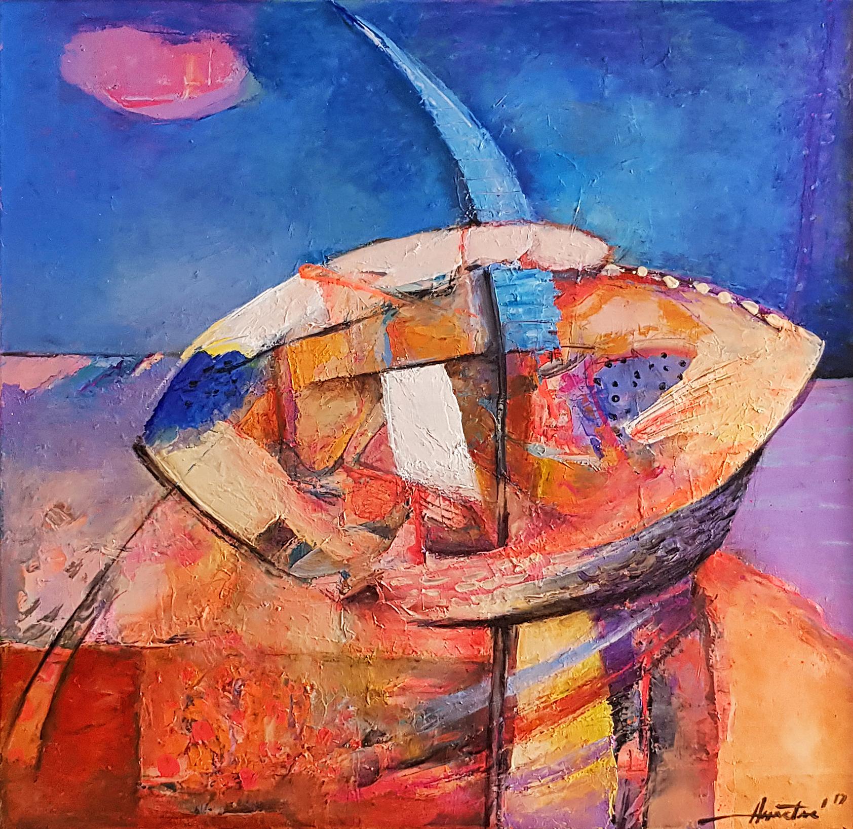 Anastas Kamburov Abstract Painting - The Summer Eye