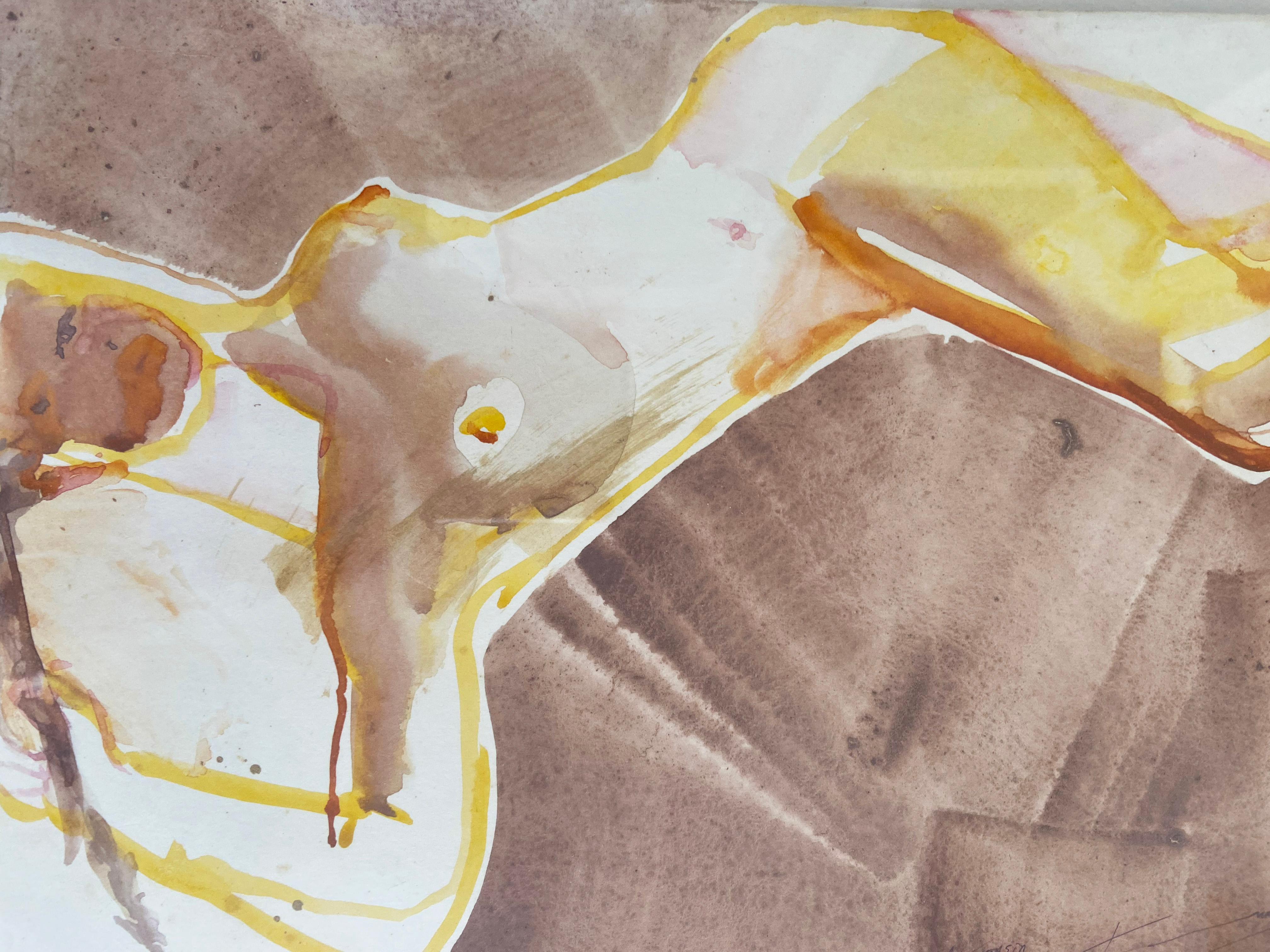 Lovers  after Egon Schiele Klimt vienna secessione nude erotic For Sale 13