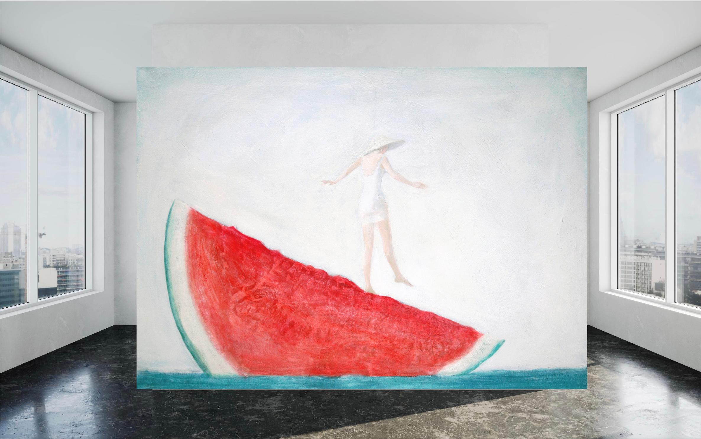 Catch of the day - Surrealist Painting by Anastasia Aureum