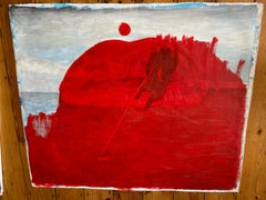 challange in Love  oil on canvas painting re colour