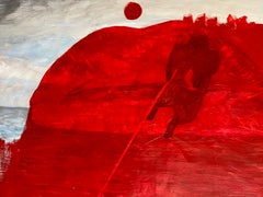 challange in Love  oil on canvas painting re colour
