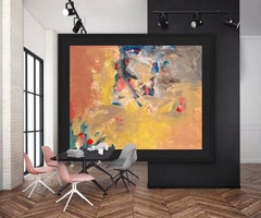 Gold Infinity abstract painting after  Kandinsky inspired