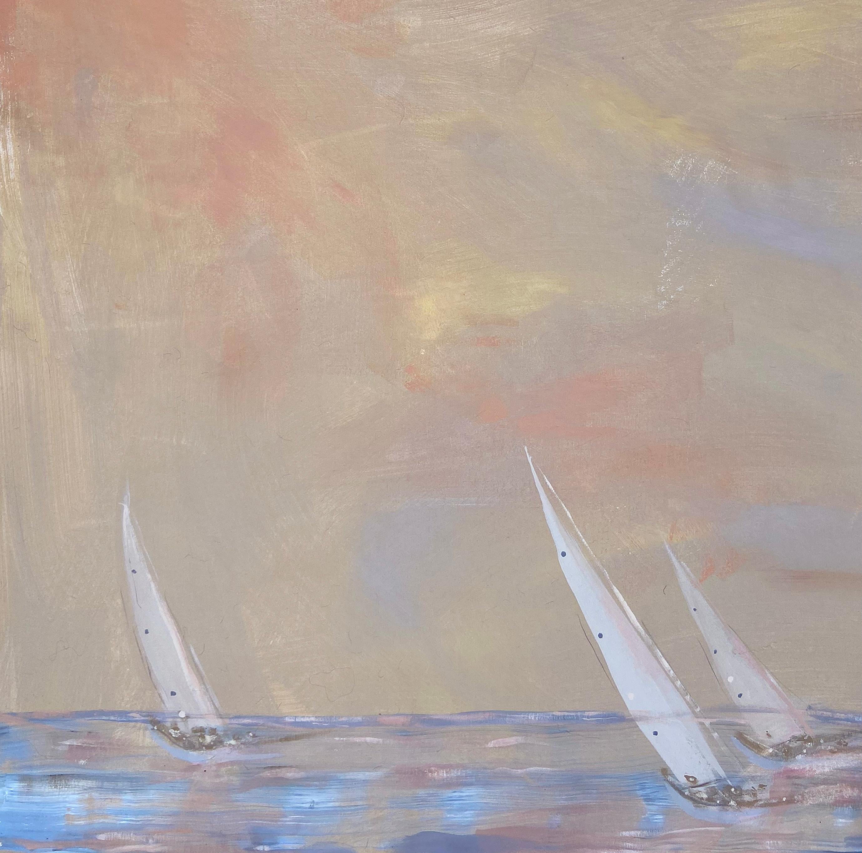 paesaggio mare pittura Gli amanti di Marin in vendita 4