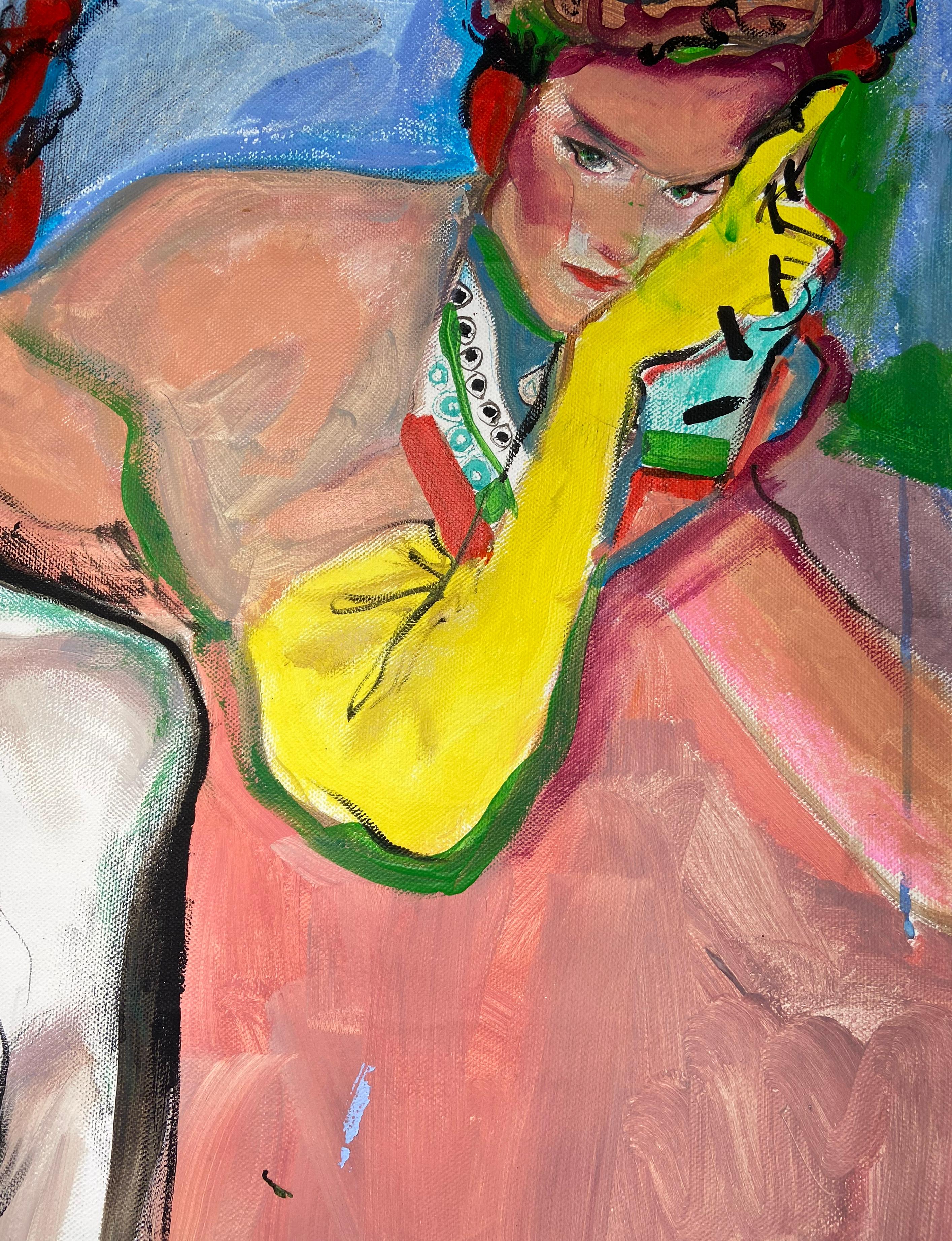 amanti (after) Egon Schiele Klimt vienna secessione in vendita 7