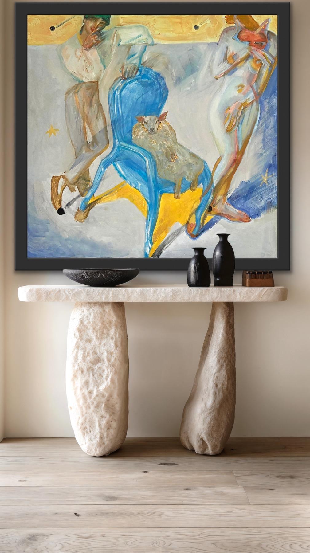 Lovers - Expressionist Painting by Anastasia Aureum